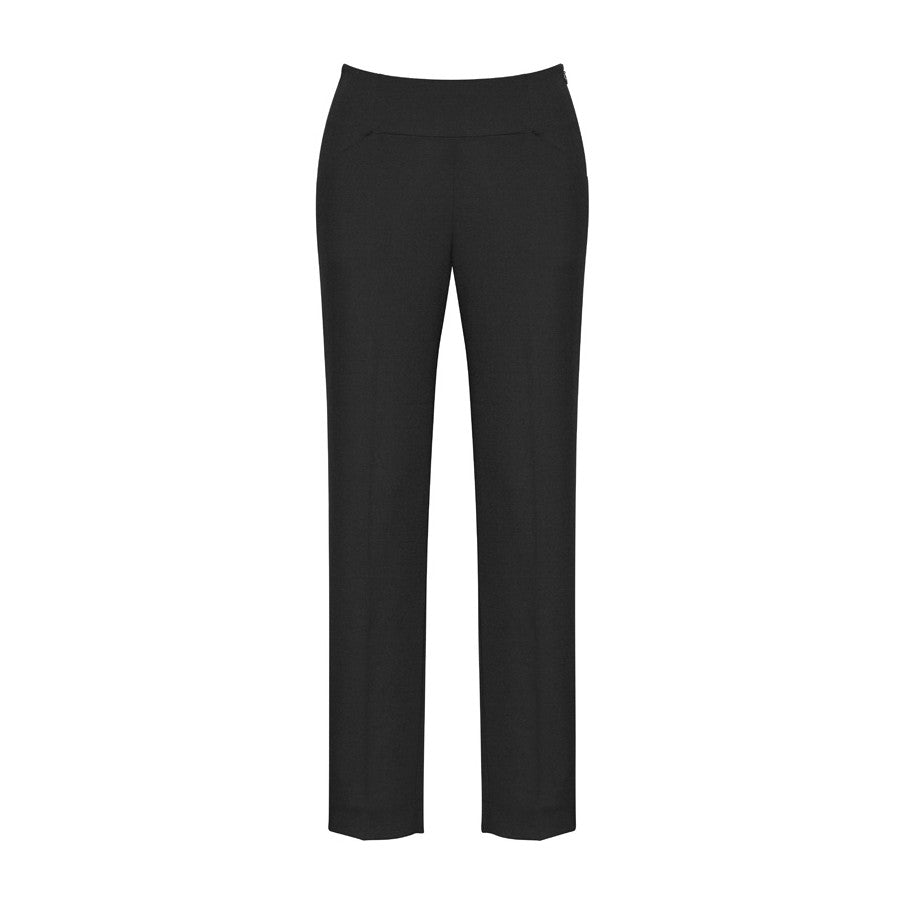 Biz Corporates Cool Stretch Womens Bandless Slim Leg Pant 10121 in Black