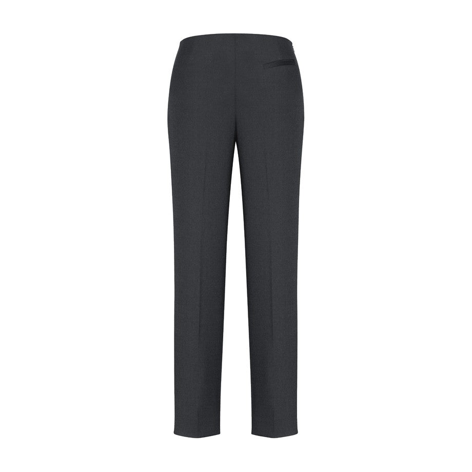 Biz Corporates Cool Stretch Womens Bandless Slim Leg Pant 10121 in Charcoal, view 2