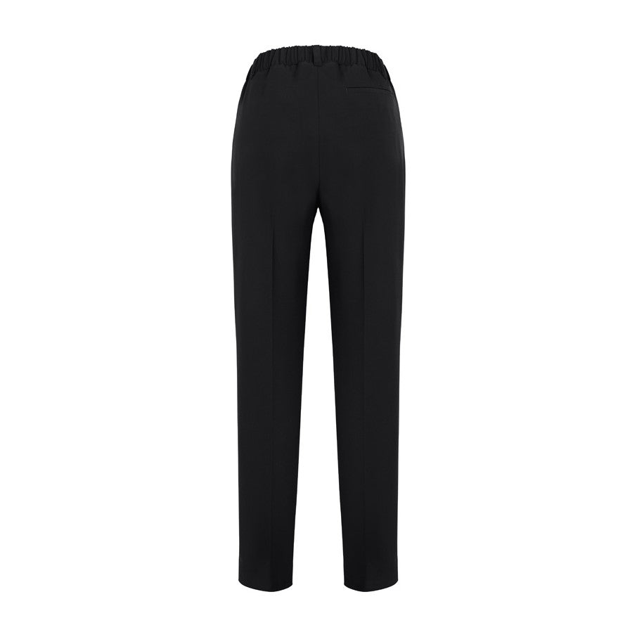 Biz Corporates Siena Womens Bandless Elastic Waist Pant 10722 in Black, view 2