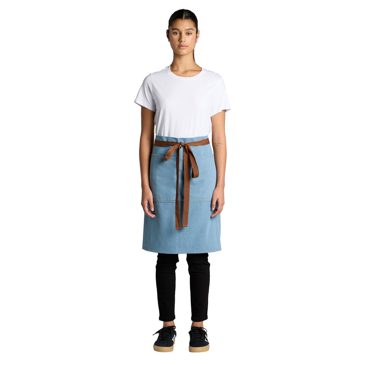 AS Colour Denim Half Apron 1085, front view