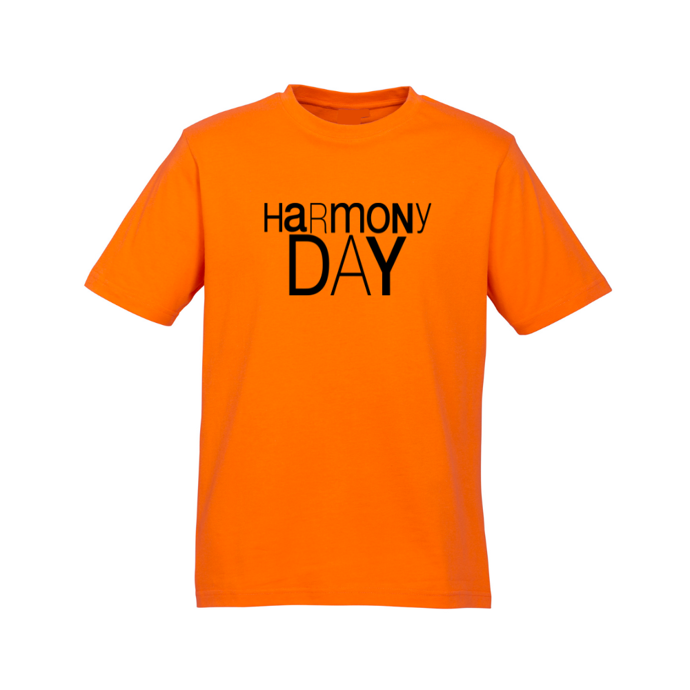 Adults Harmony Day T-Shirt Harmony Text
