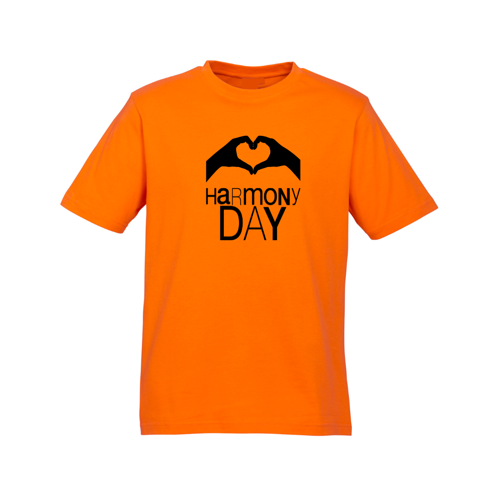Kids Harmony Day T-Shirt Heart Hands Emoji