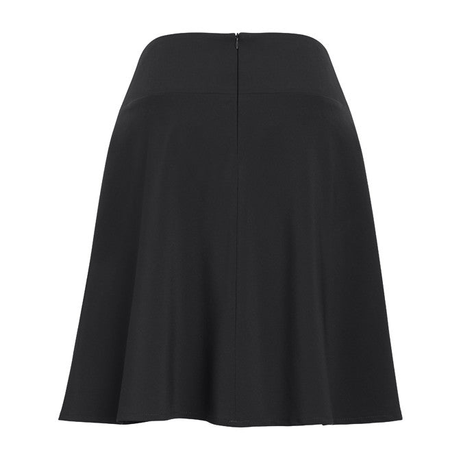 Biz Corporates Siena Womens Bandless Flared Skirt 20718 in Slate