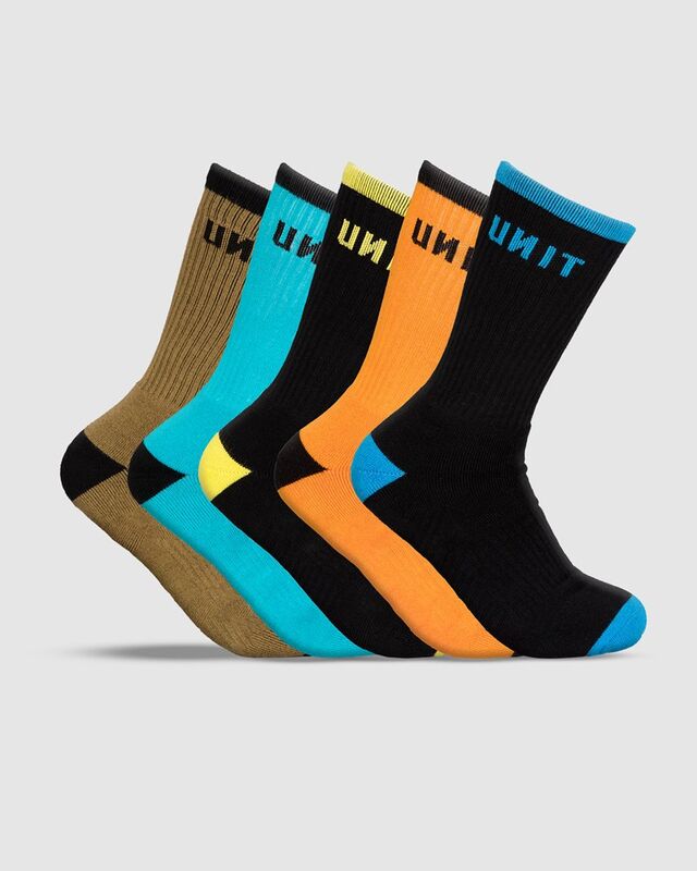 UNIT Mens React Bamboo Socks 5-pack