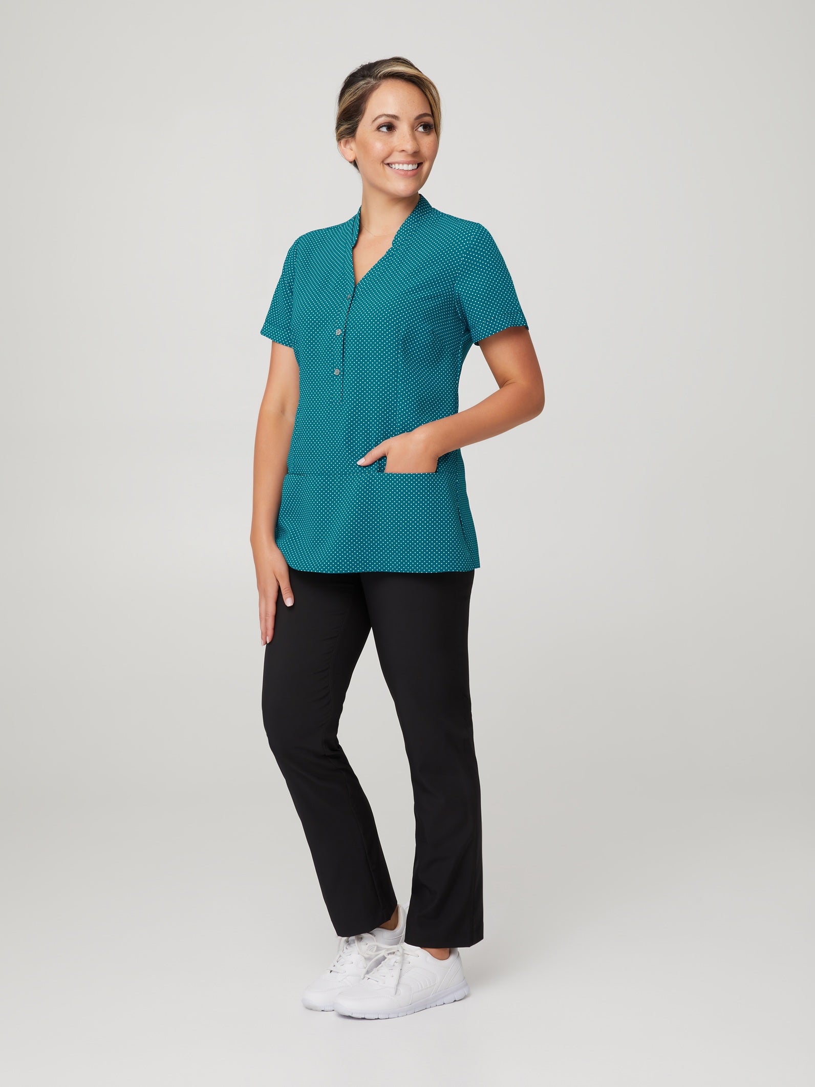 City Collection Stretch Spot Tunic