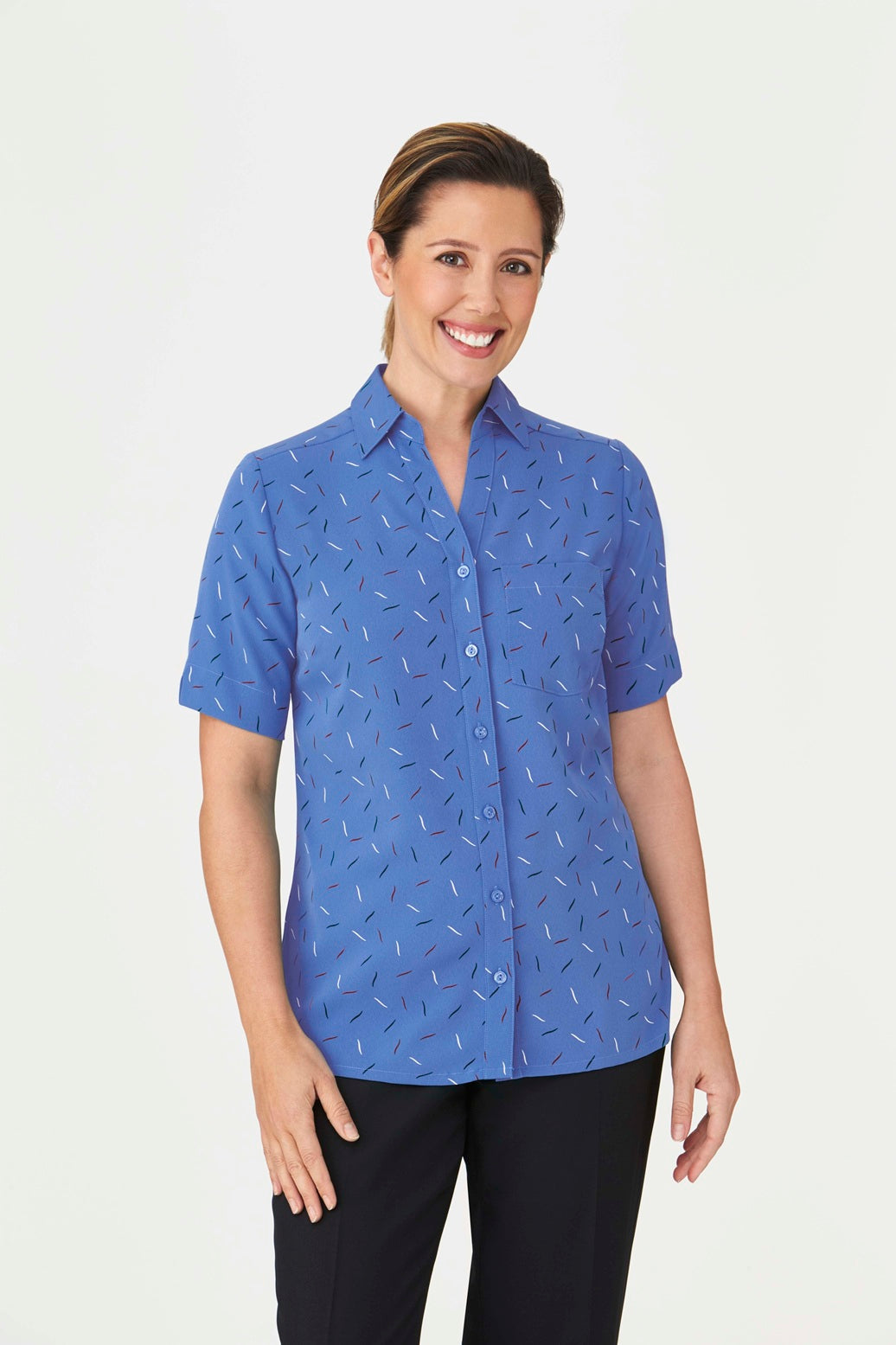 City Collection Drift Print Short Sleeve Shirt