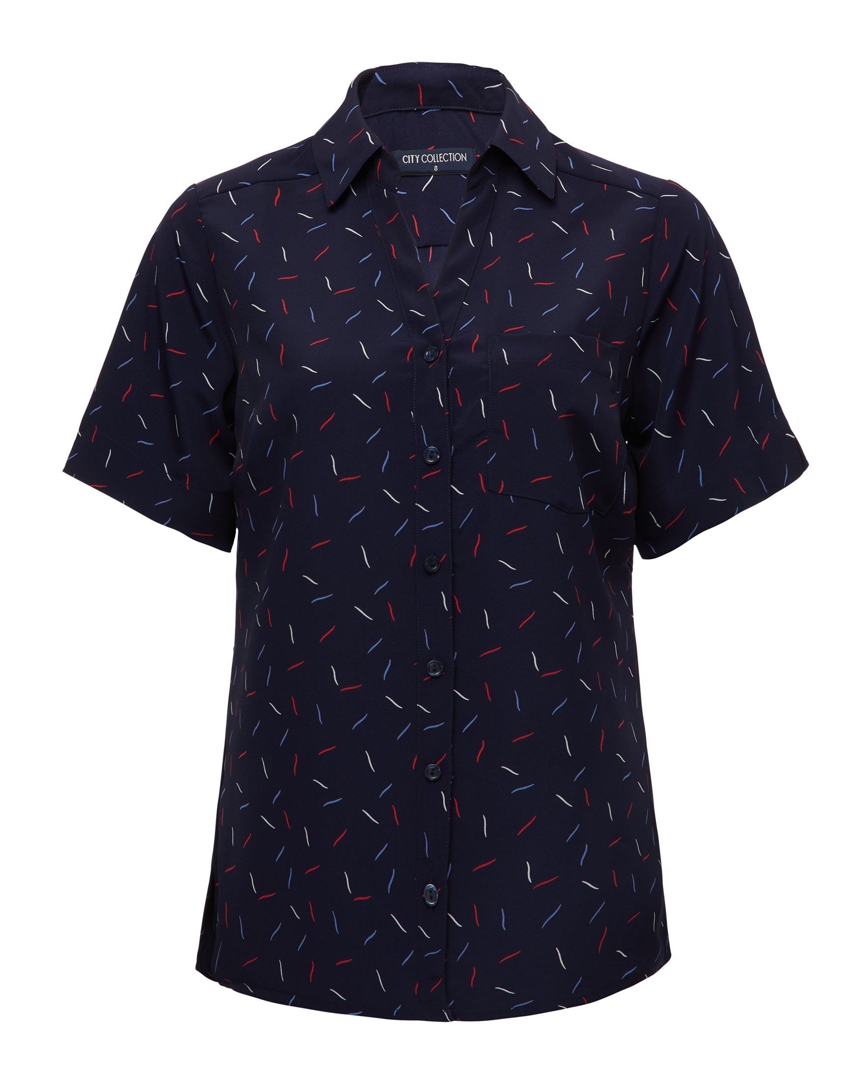 City Collection Drift Print Short Sleeve Shirt