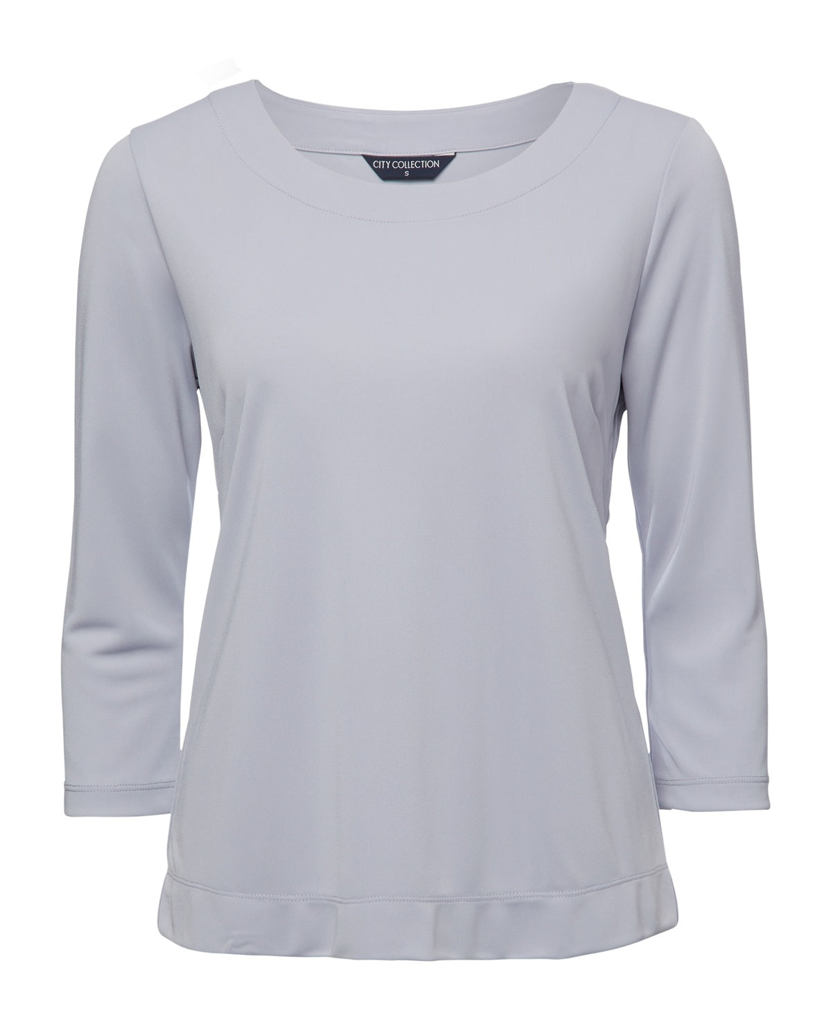 City Collection Smart Knit 3/4 Sleeve Top