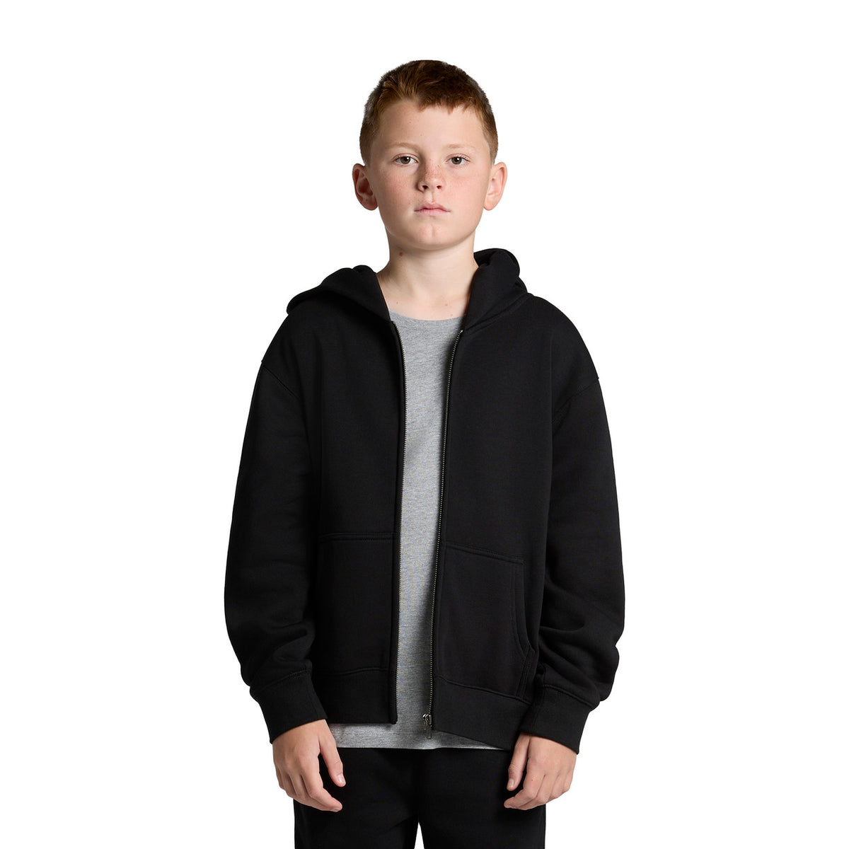 AS Colour Youth Relax Zip Hood 3039, front view