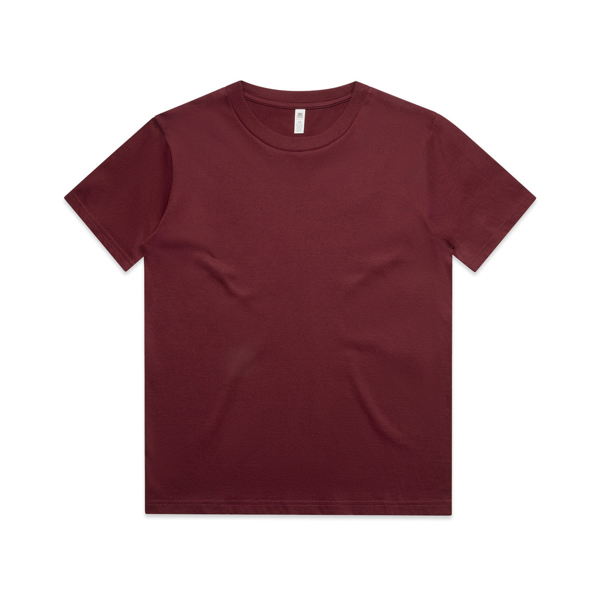 AS Colour Kids Block Tee 3050 in Burgundy