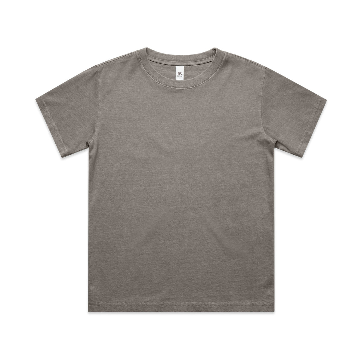 AS Colour Kids Heavy Faded Tee 3070 in Faded Grey