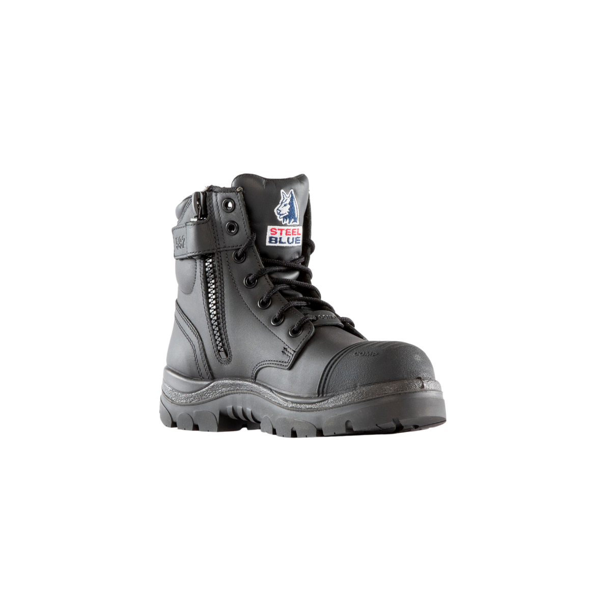 Steel Blue Argyle Zip Scuff Composite Safety Boot 318592