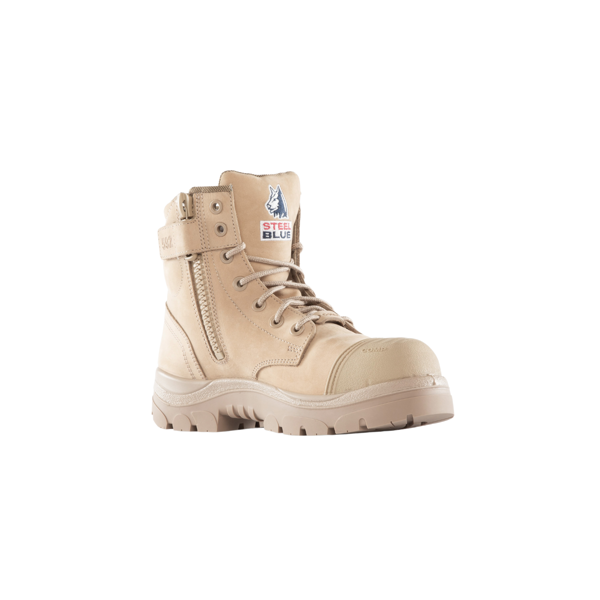 Steel Blue Argyle Zip Scuff Composite Safety Boot 318592