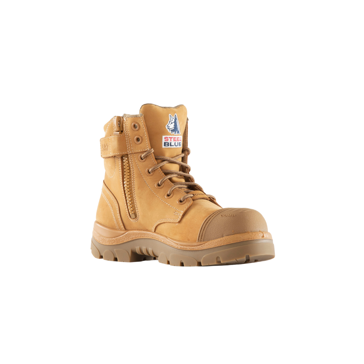 Steel Blue Argyle Zip Scuff Composite Safety Boot 318592