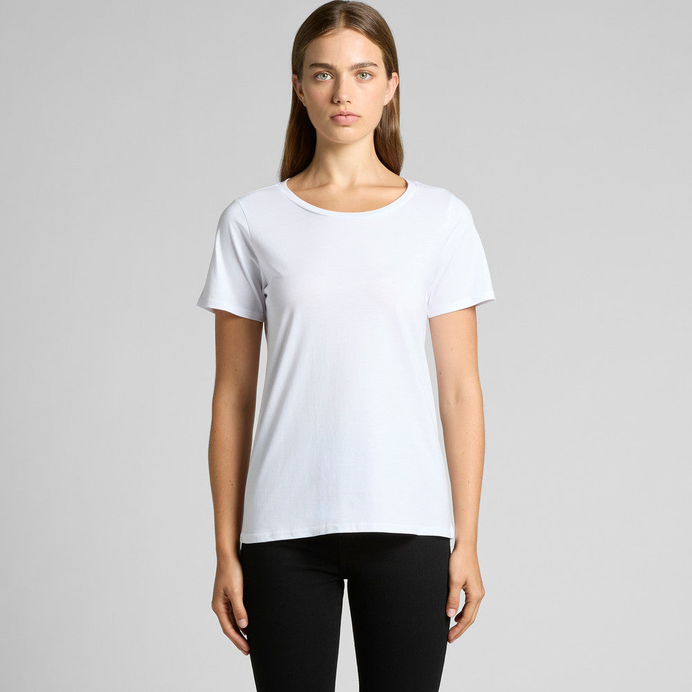 AS Colour Womens Shallow Scoop Tee 4011
