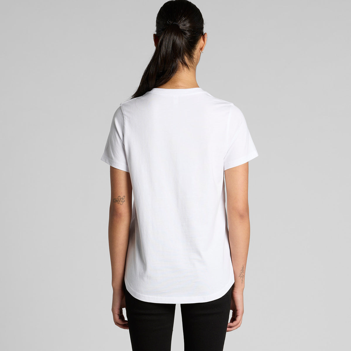 AS Colour Womens Maple Curve Tee 4024, back view