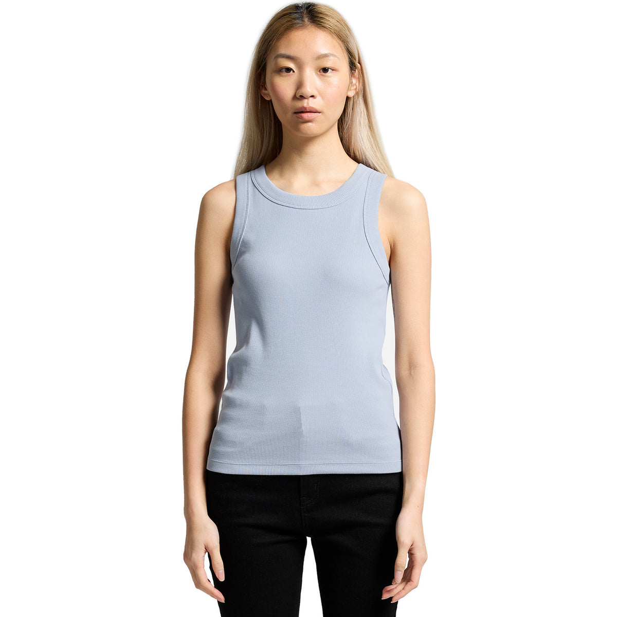 AS Colour Womens Organic Rib Tank 4063G, front view