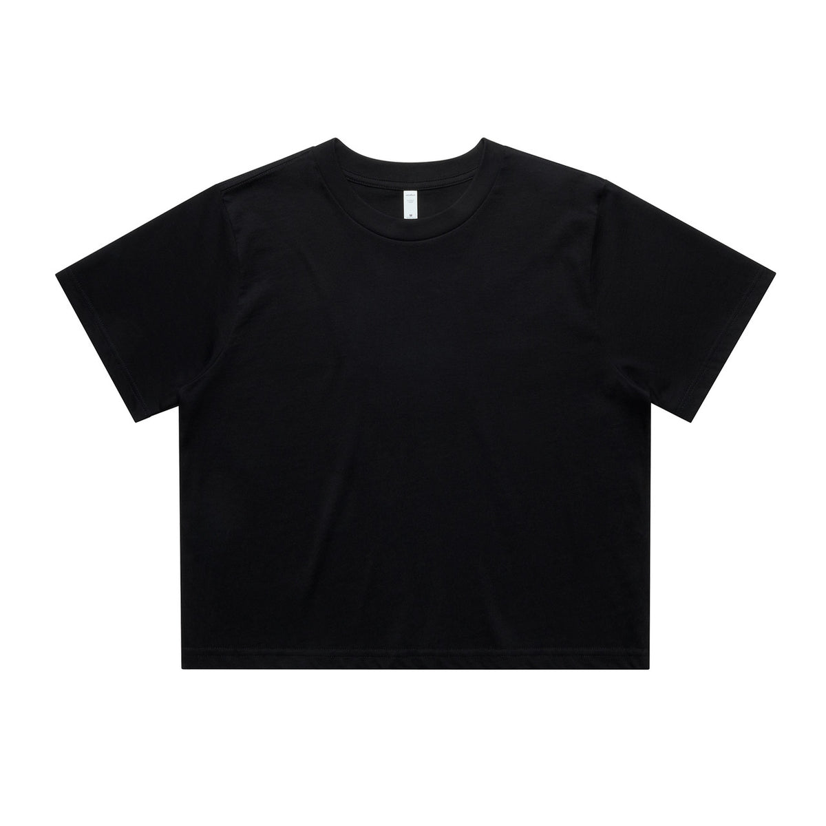 AS Colour Womens Classic Crop Tee 4072 in Black