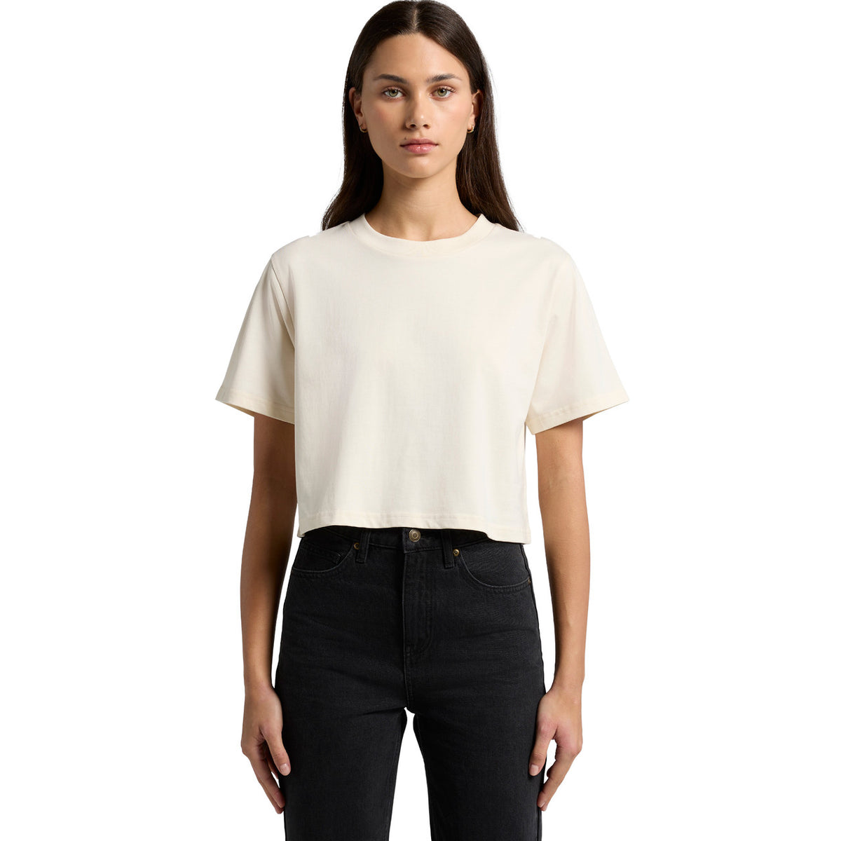 AS Colour Womens Classic Crop Tee 4072, front view