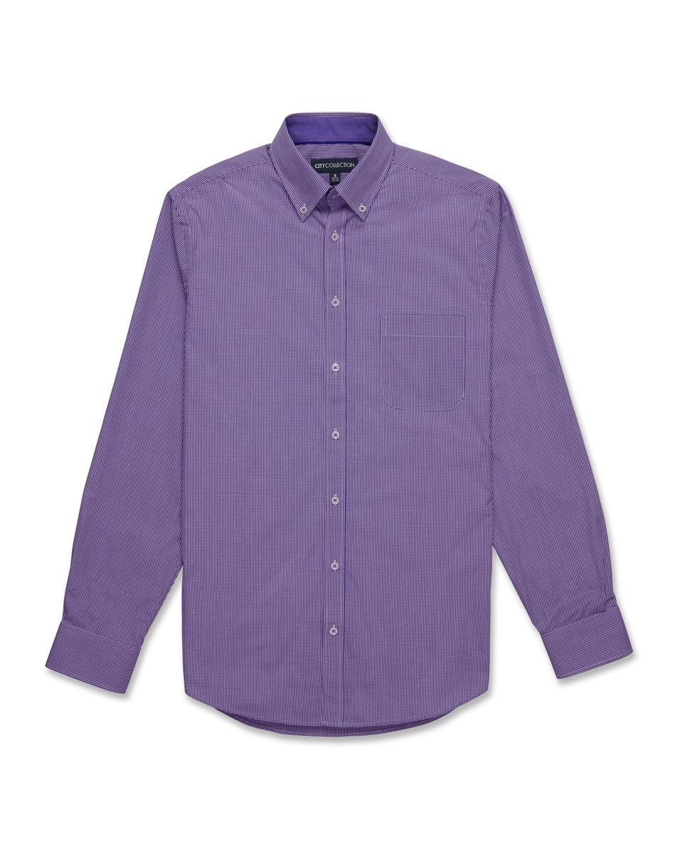 City Collection Pippa Mens Check Long Sleeve Shirt 4222