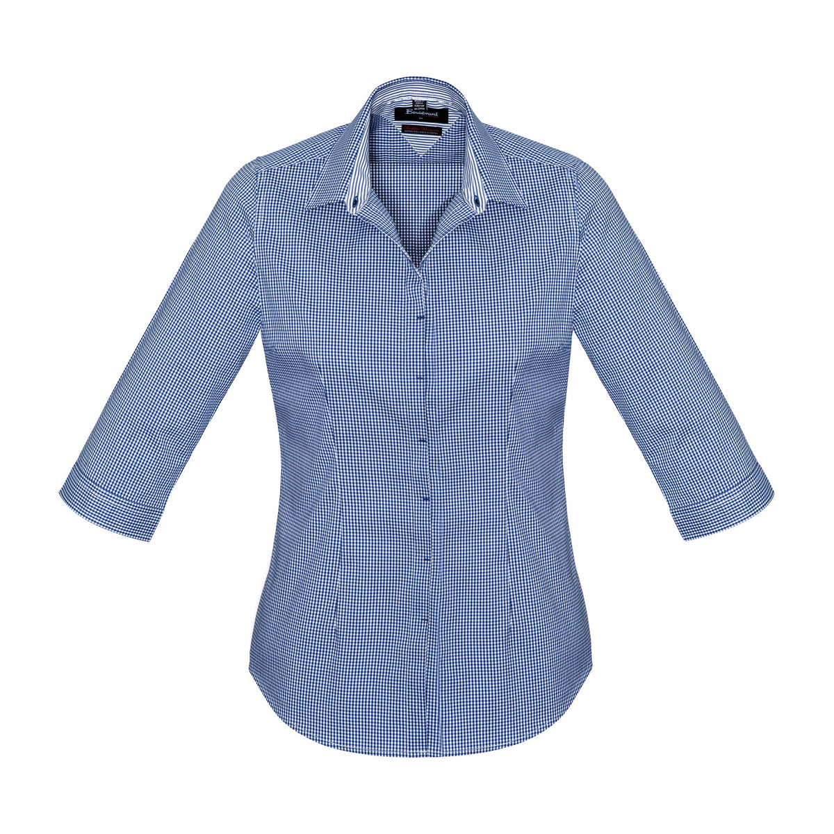 Biz Corporates Newport Womens 3/4 Sleeve Shirt 42511 in French Navy