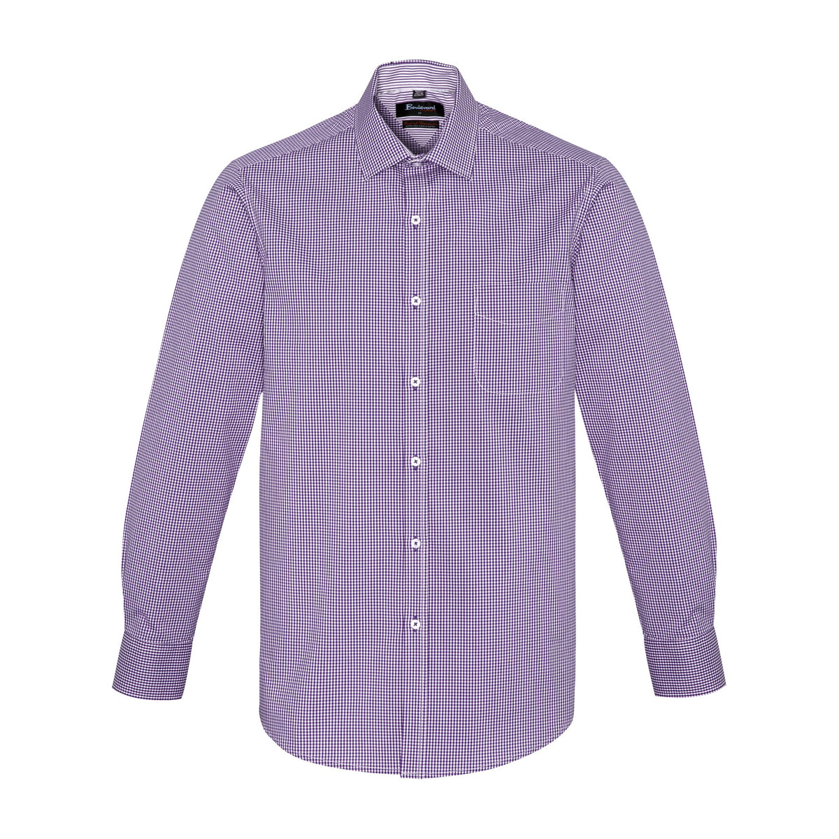 Biz Corporates Newport Mens Long Sleeve Shirt 42520 in Purple Reign