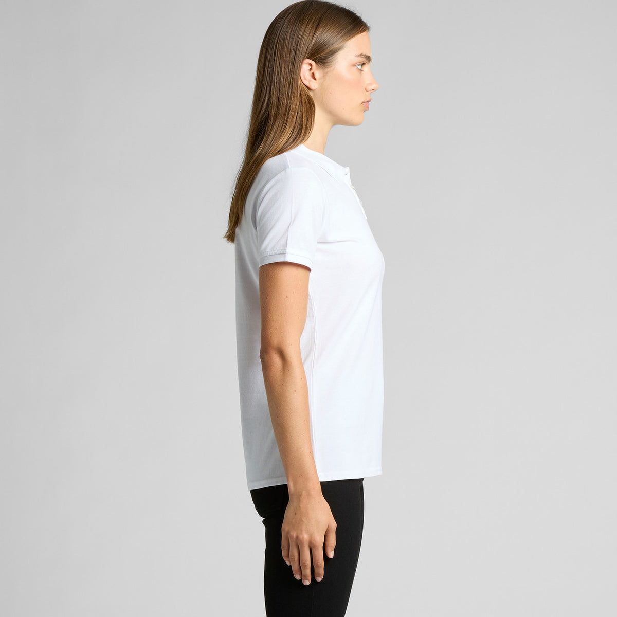 AS Colour Womens Pique Polo 4411, side view
