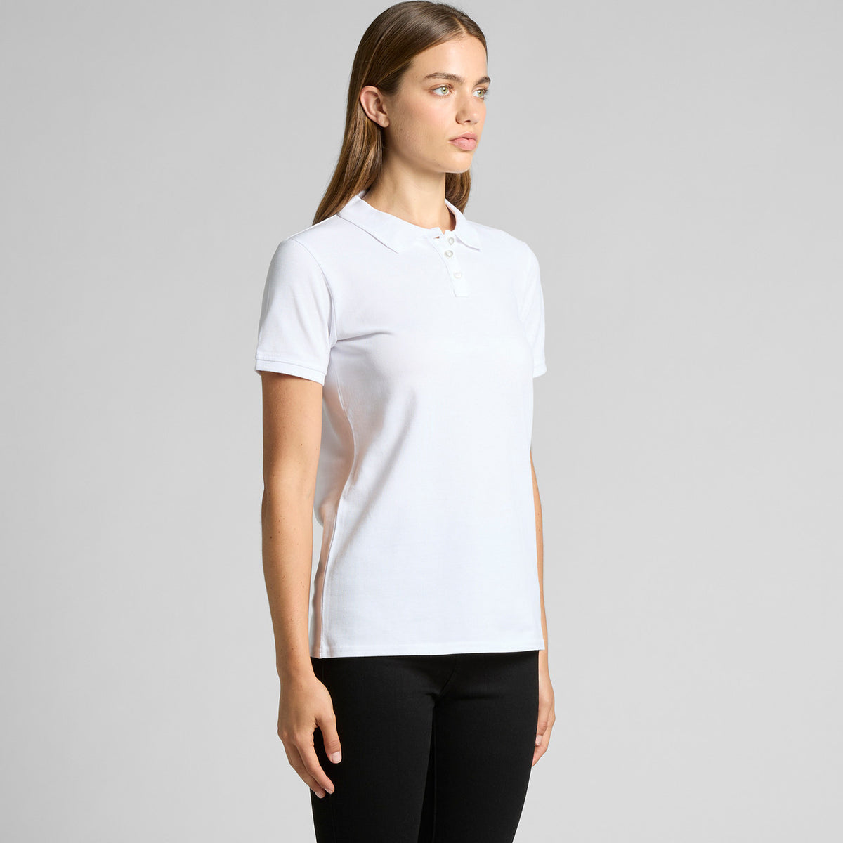 AS Colour Womens Pique Polo 4411, turned view