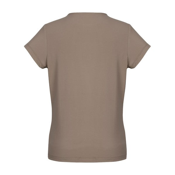 Biz Corporates Blaise Womens Short Sleeve Top 44412 in Moose
