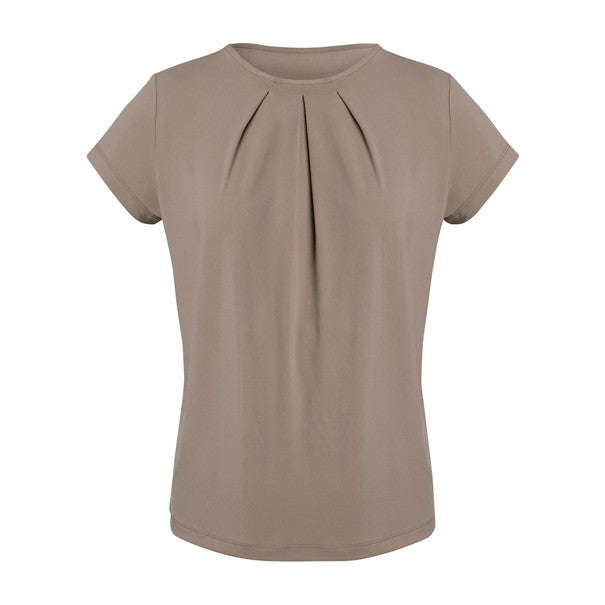 Biz Corporates Blaise Womens Short Sleeve Top 44412, worn by model