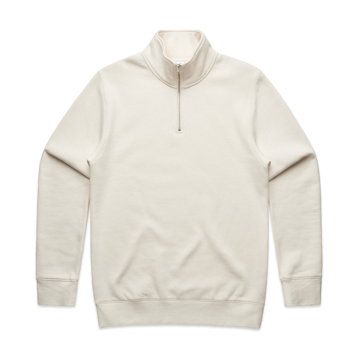 AS Colour Stencil Half Zip Crew 5125 in Ecru