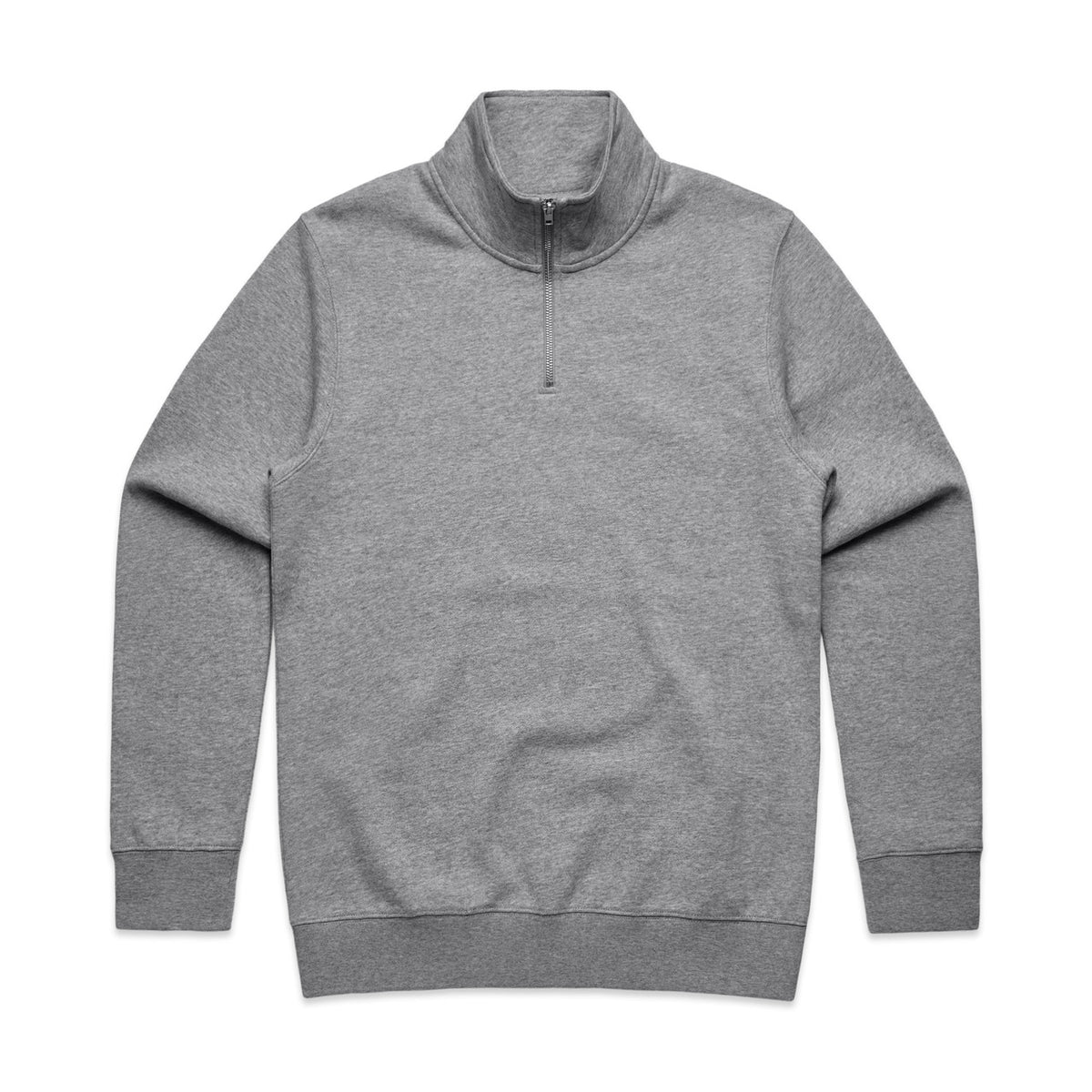 AS Colour Stencil Half Zip Crew 5125 in Grey Marle