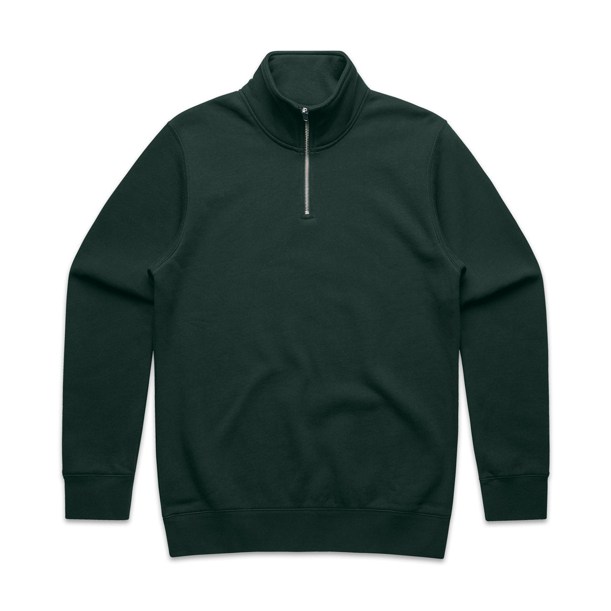AS Colour Stencil Half Zip Crew 5125 in Pine Green