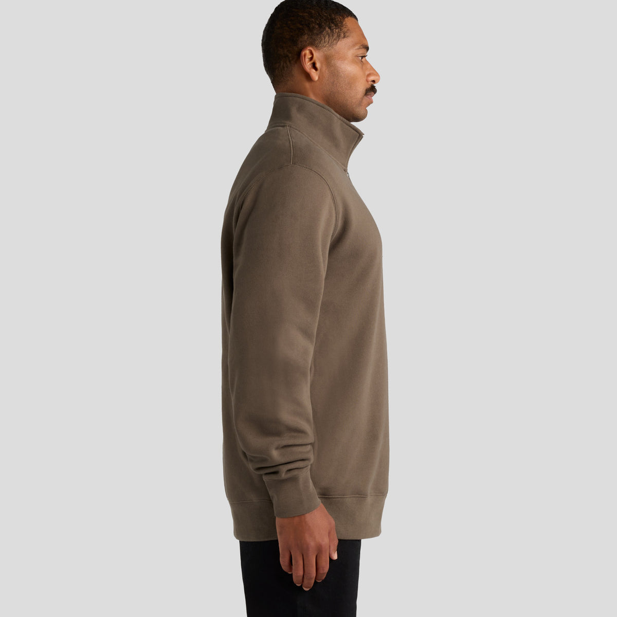 AS Colour Stencil Half Zip Crew 5125, side view