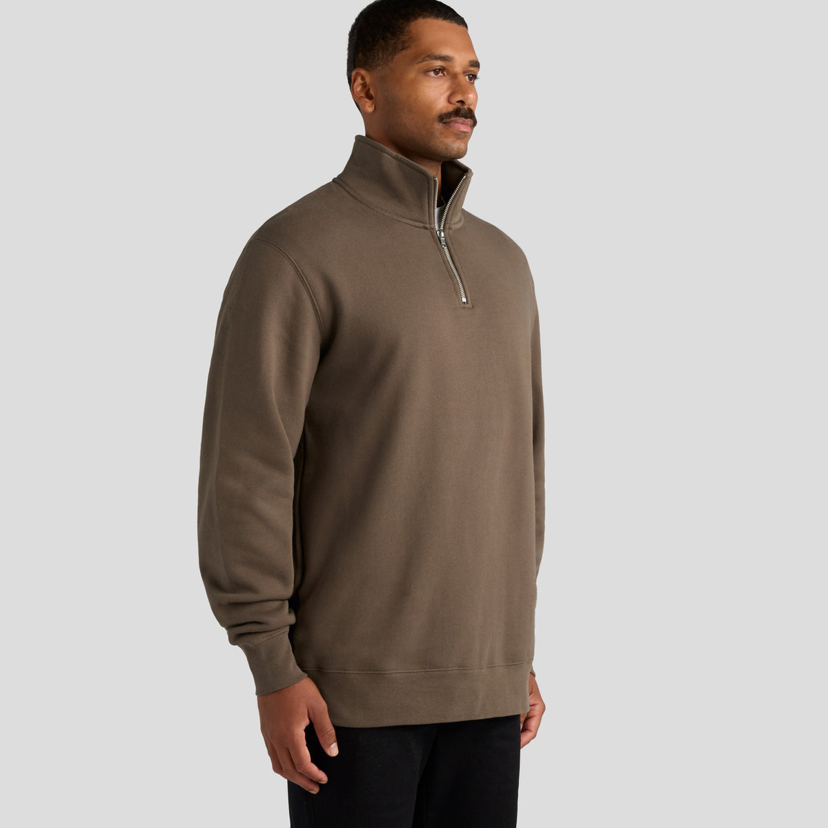 AS Colour Stencil Half Zip Crew 5125, turned view