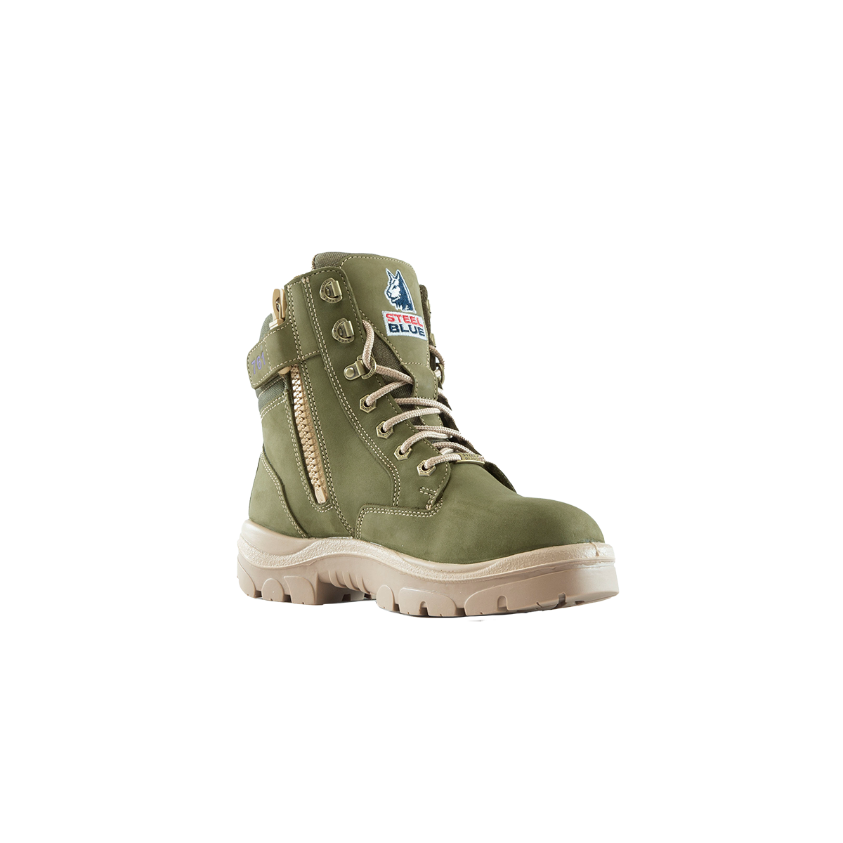 Steel Blue Ladies Southern Cross® Zip Safety Boot Khaki 512761