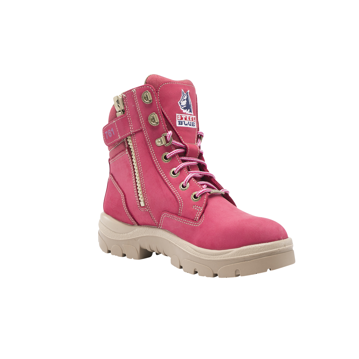 Steel Blue Ladies Southern Cross® Zip Safety Boot Pink 512761