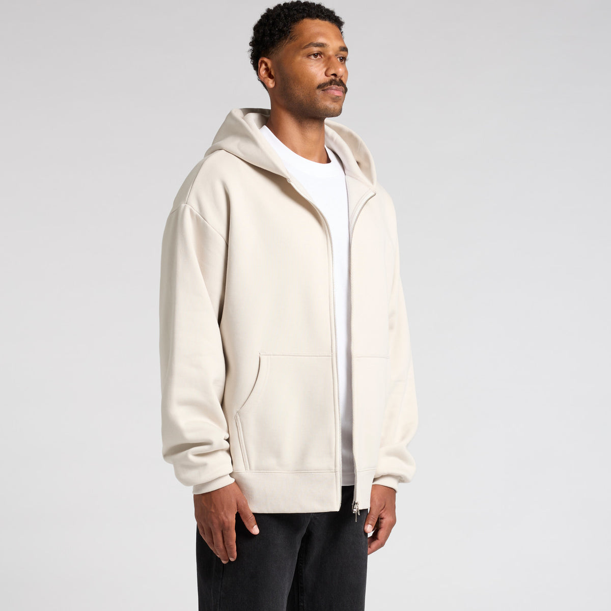 AS Colour Heavy Zip Hood 5148, turned view