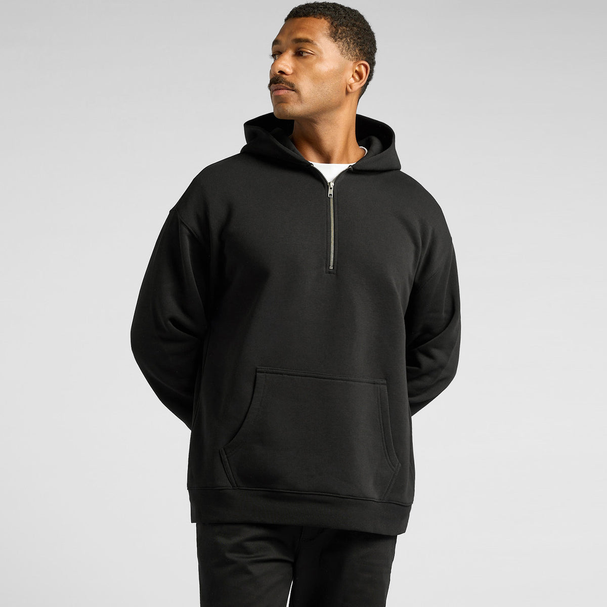 AS Colour Relax Half Zip Hood 5164, detail view