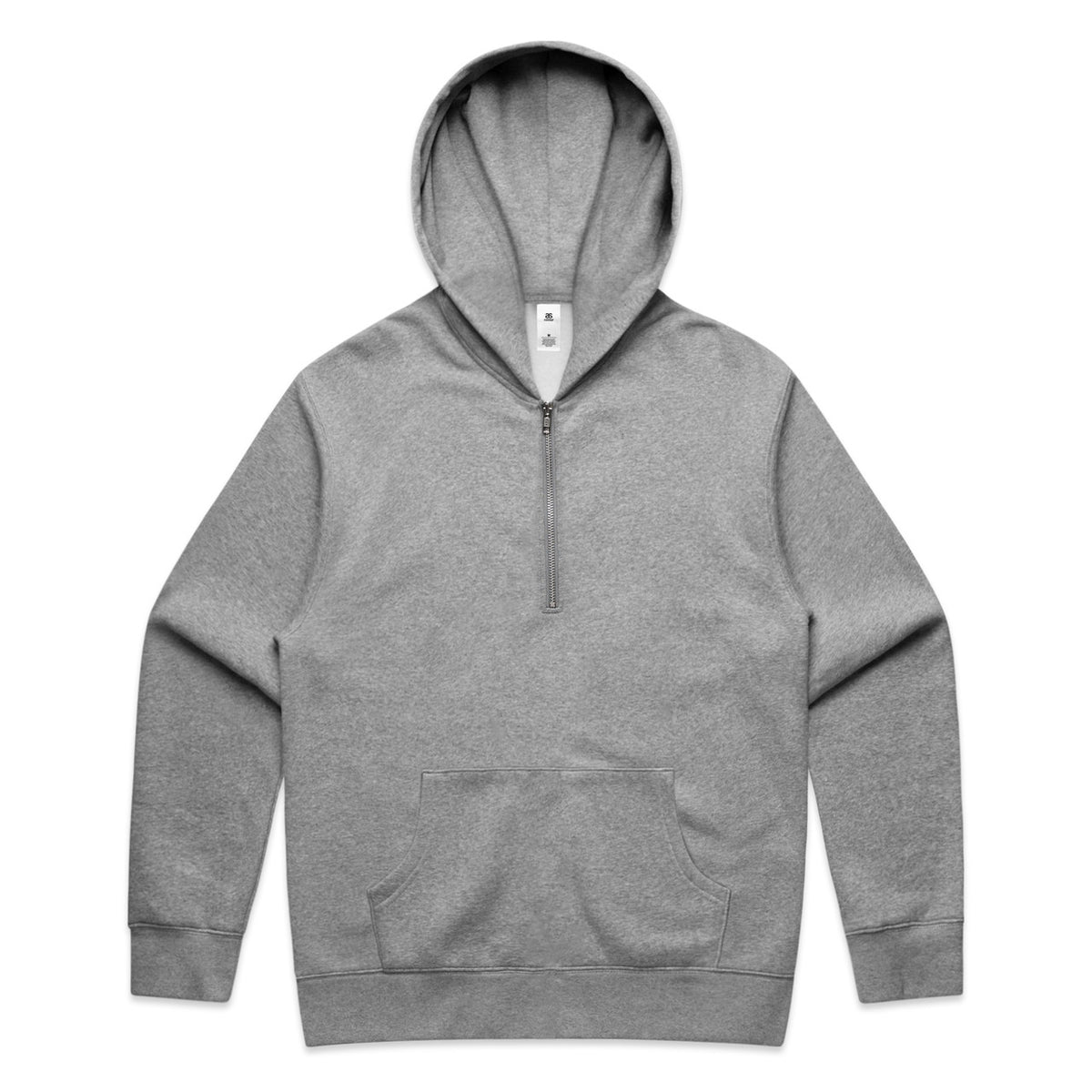 AS Colour Relax Half Zip Hood 5164 in Grey Marle