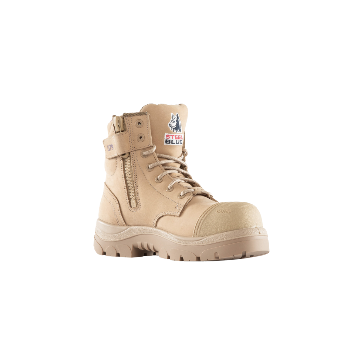 Steel Blue Ladies Argyle Zip Scuff Composite Safety Boot 518579