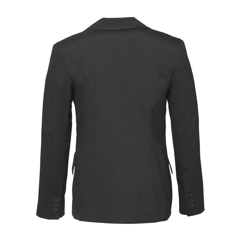 Biz Corporates Comfort Wool Stretch Womens Longline Jacket 64012 in Charcoal, view 2