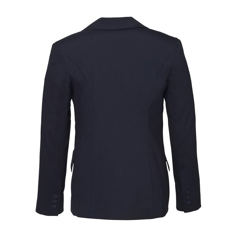 Biz Corporates Comfort Wool Stretch Womens Longline Jacket 64012 in Navy, view 2