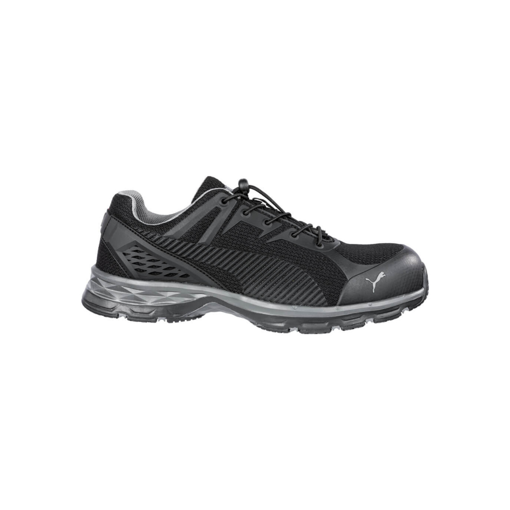 Puma Relay Lightweight Safety Running Shoe Black/Grey 643837
