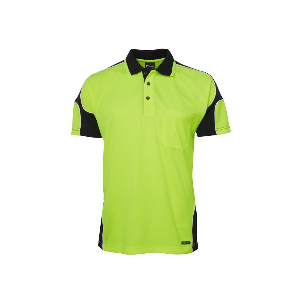 JB's Hi Vis Short Sleeve Arm Panel Polo 6AP4S