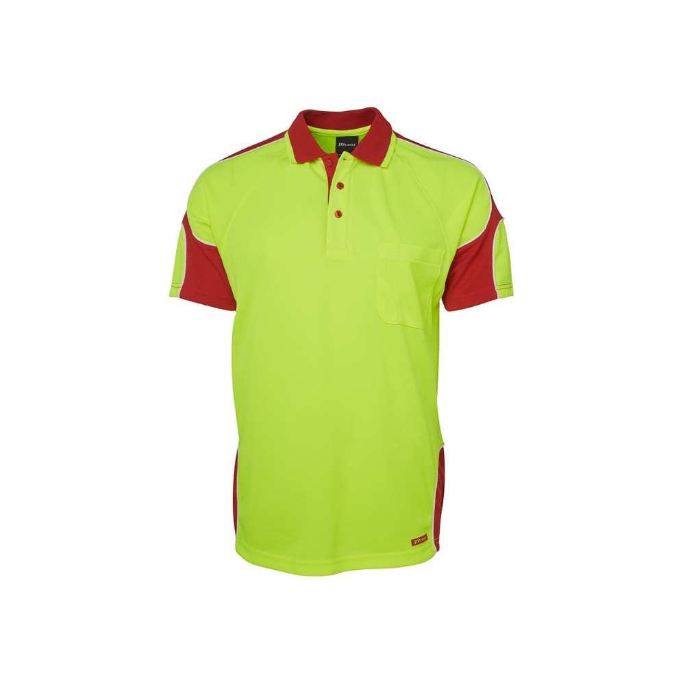 JB's Hi Vis Short Sleeve Arm Panel Polo 6AP4S