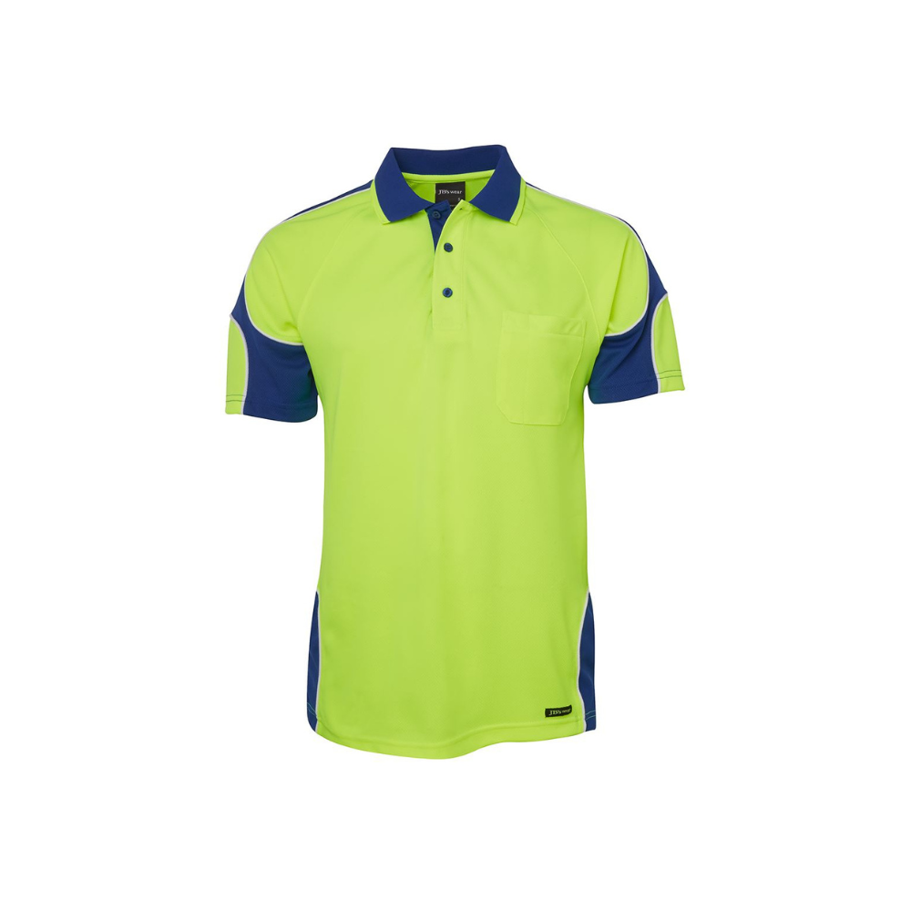 JB's Hi Vis Short Sleeve Arm Panel Polo 6AP4S