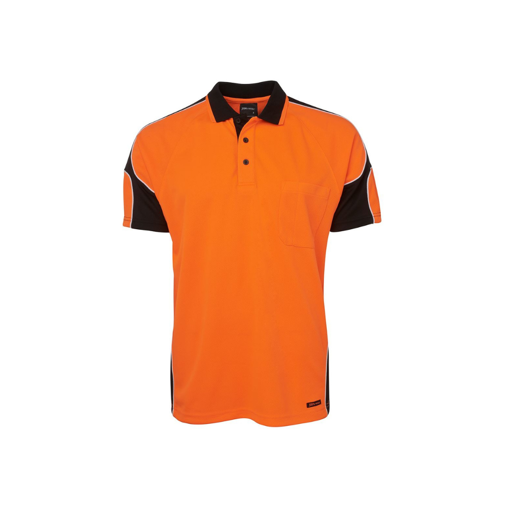 JB's Hi Vis Short Sleeve Arm Panel Polo 6AP4S