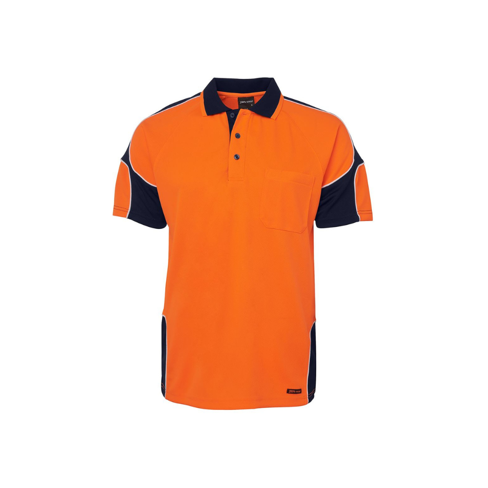 JB's Hi Vis Short Sleeve Arm Panel Polo 6AP4S