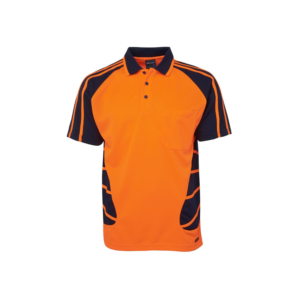 JB's Hi Vis Short Sleeve Spider Polo 6HSP